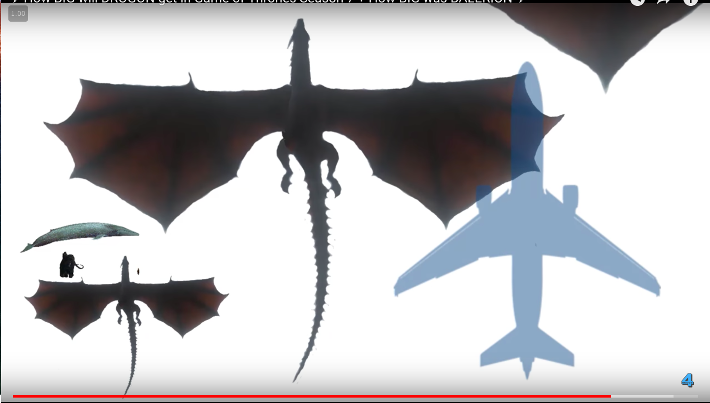 Size of balerion